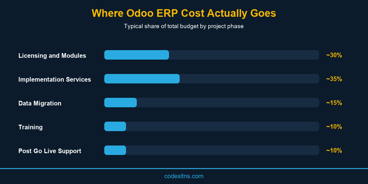 Cost breakdown of Odoo ERP implementation in UAE